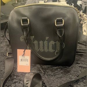 Juicy couture bling satchel purse black